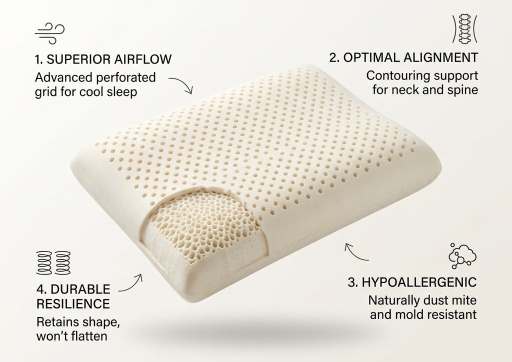 Nuvia Natural Latex Pillow