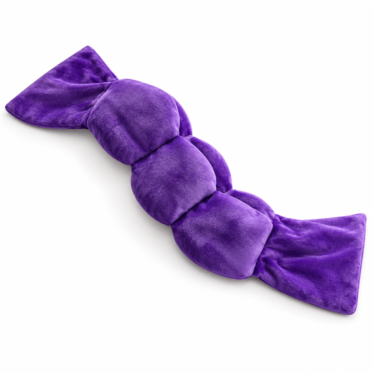 Violet DreamDrape segmented weighted eye pillow on white